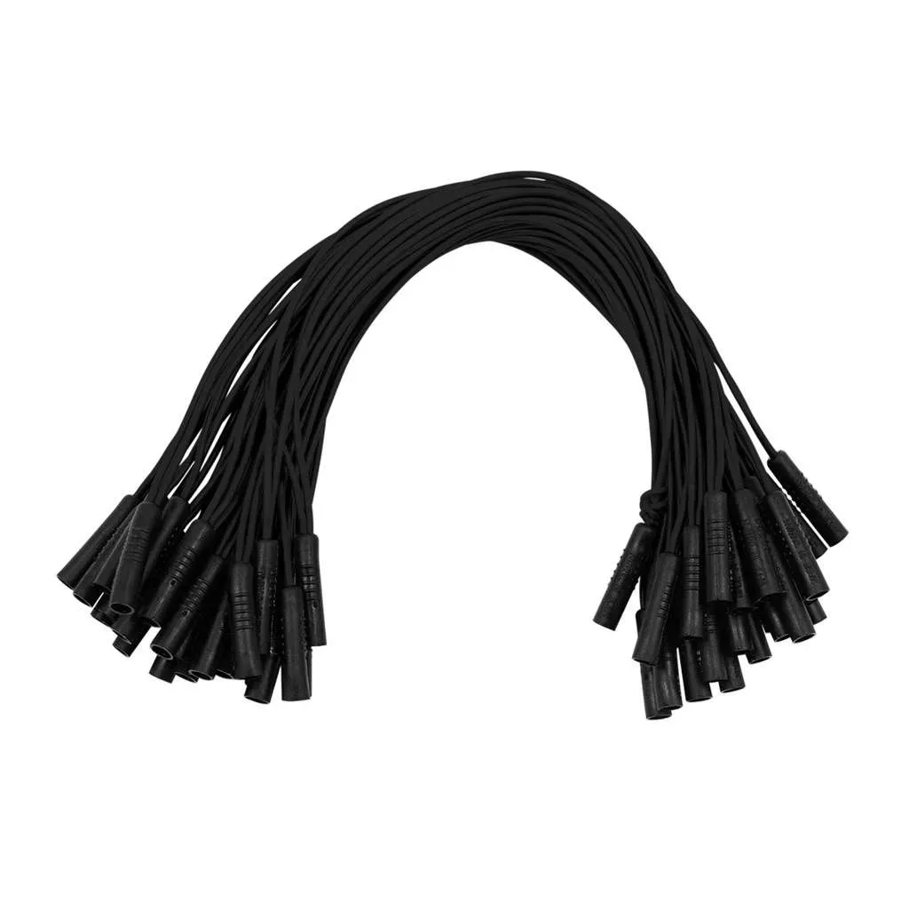 0.180″ Female Plug Black Wire Harness With 50 Plugs-12″ Lead (Bulk)