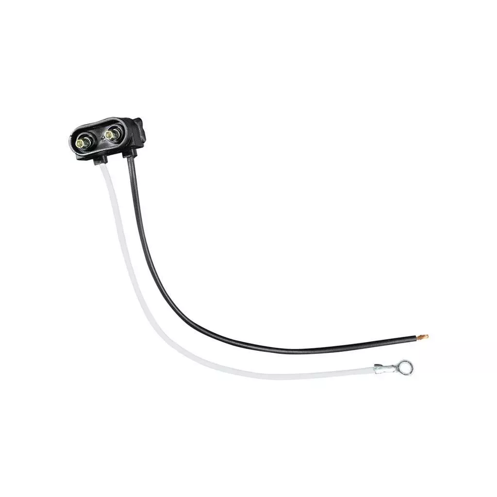 2 Wire Pigtail With 2 Prong Vertical Style Plug-6″ Lead (Single)