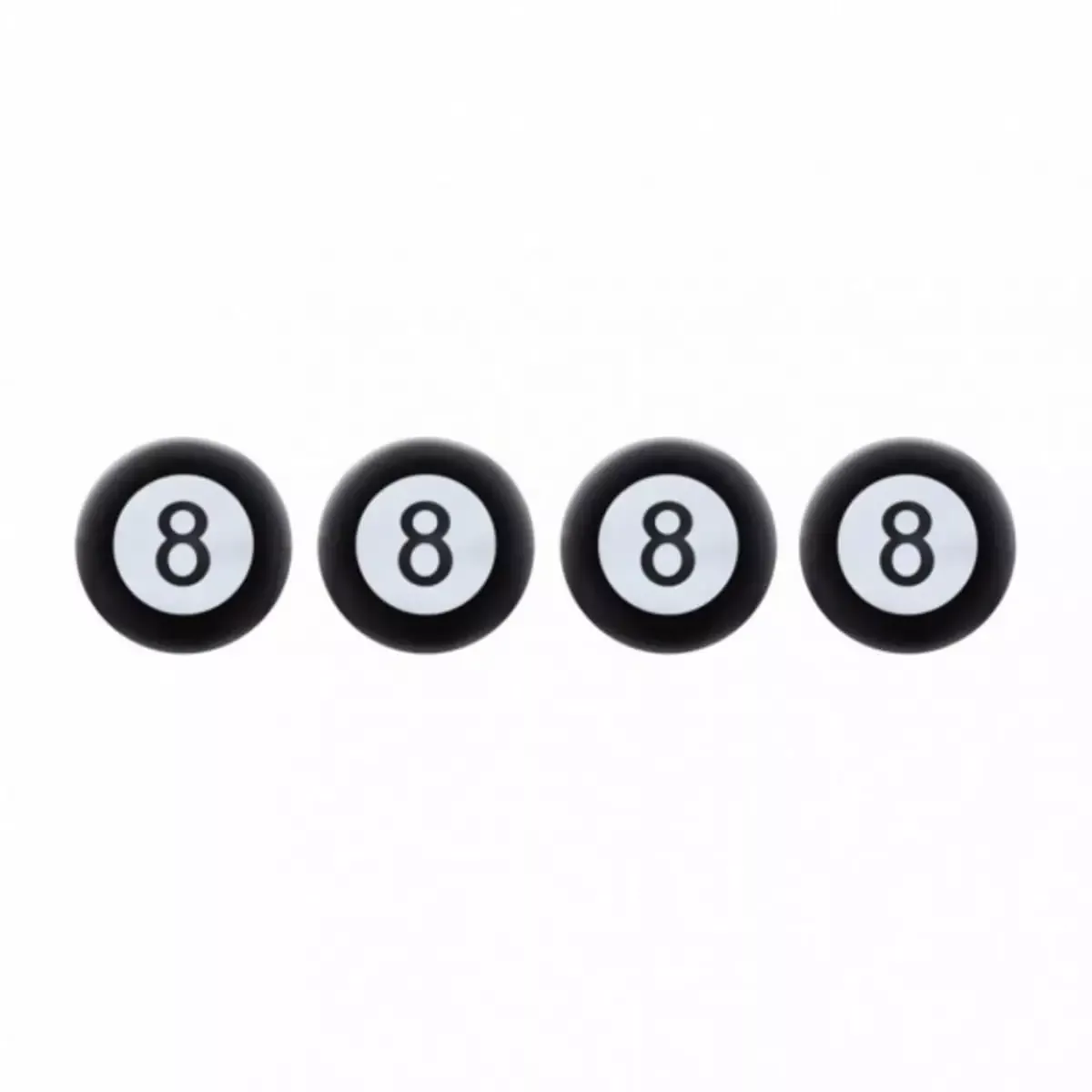 “8” Ball Tire Valve Caps (4-Pack)