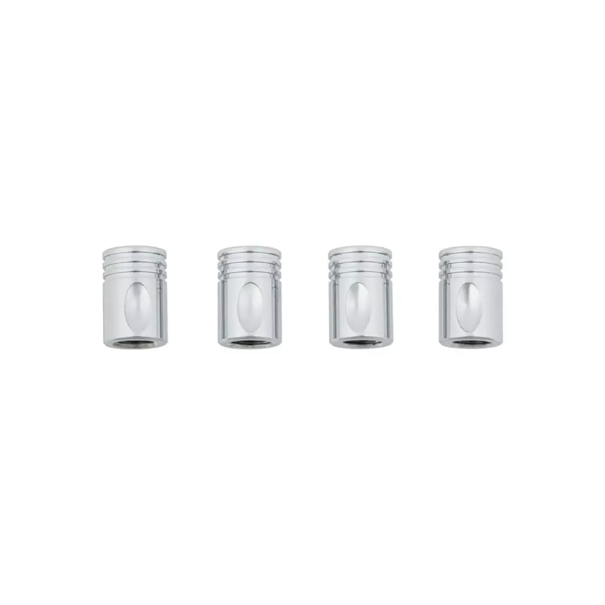 Chrome Piston Valve Caps (4-Pack)
