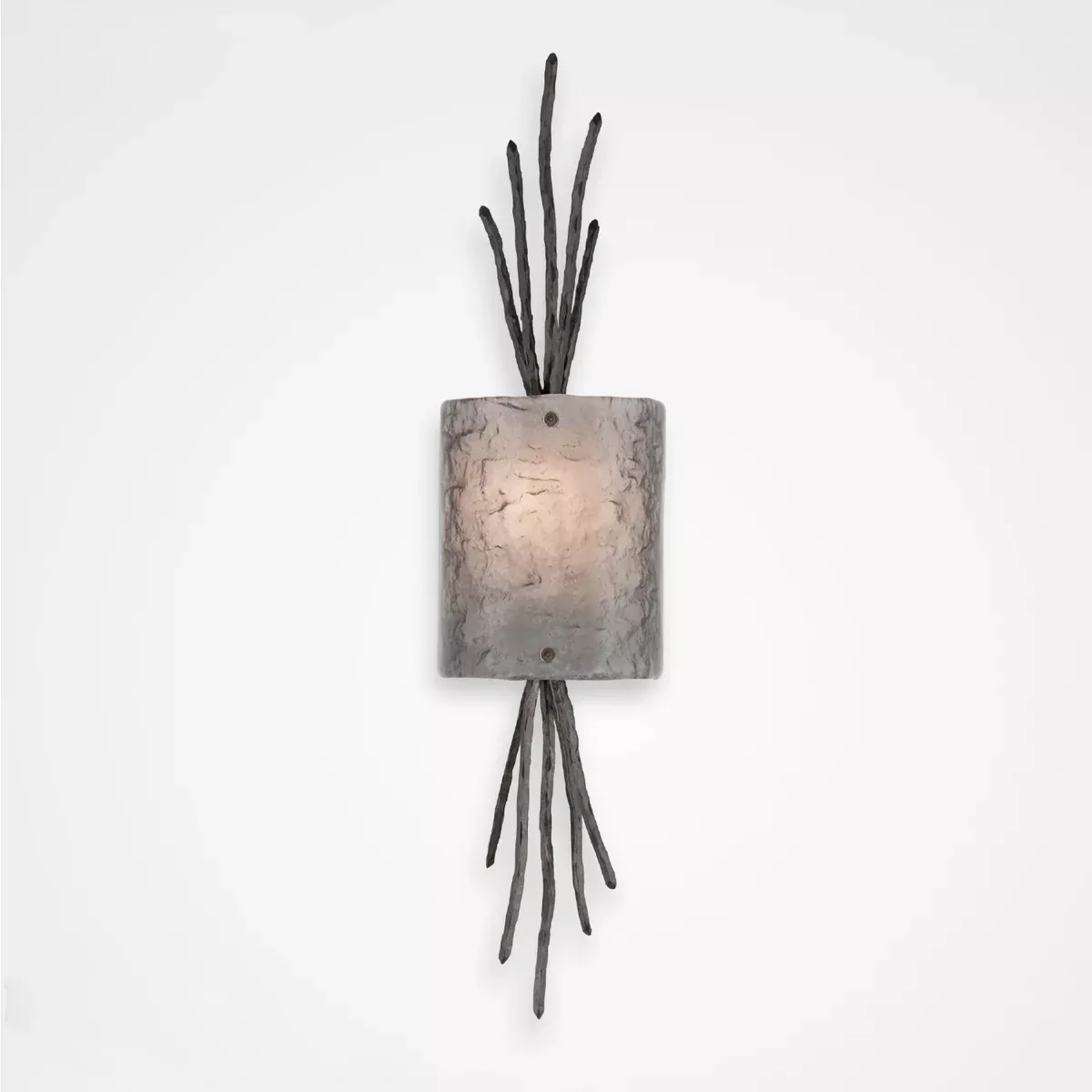 Ironwood Thistle Glass Wall Sconce