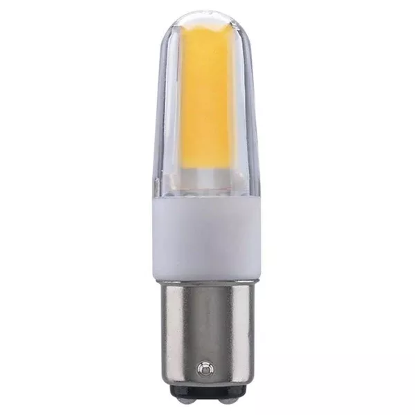 Satco 4W LED BA15d Base 5000K Dimmable Clear 120-130v Light Bulb