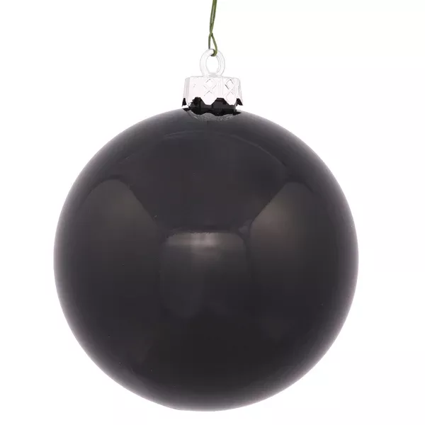 Vickerman 2.4 in. Black Shiny Ball Christmas Ornament