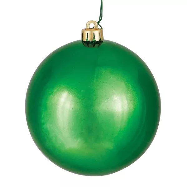 Vickerman 2.4 in. Green Shiny Ball Christmas Ornament