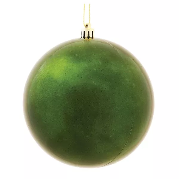 Vickerman 3 in. Moss Green Shiny Ball Christmas Ornament
