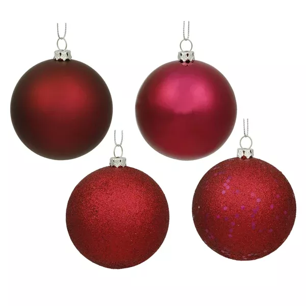 Vickerman 3 in. Wine Matte Ball Christmas Ornament