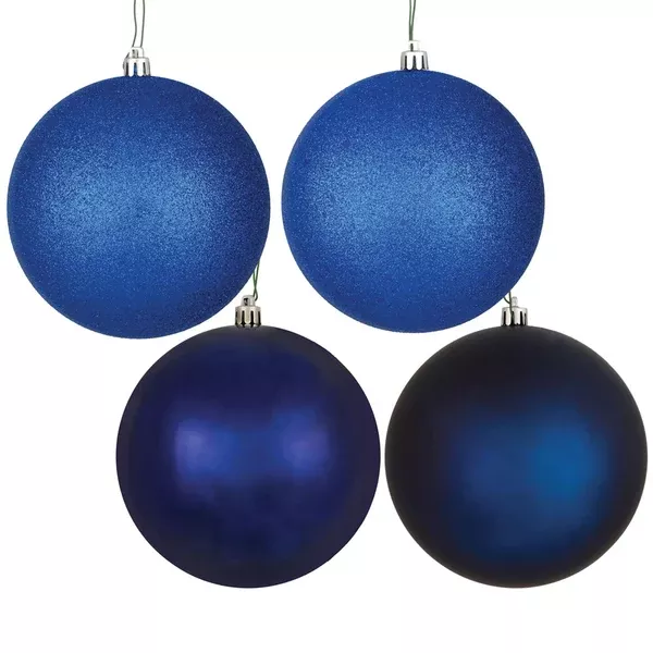 Vickerman 8 in. Midnight Blue Ball Christmas Ornament