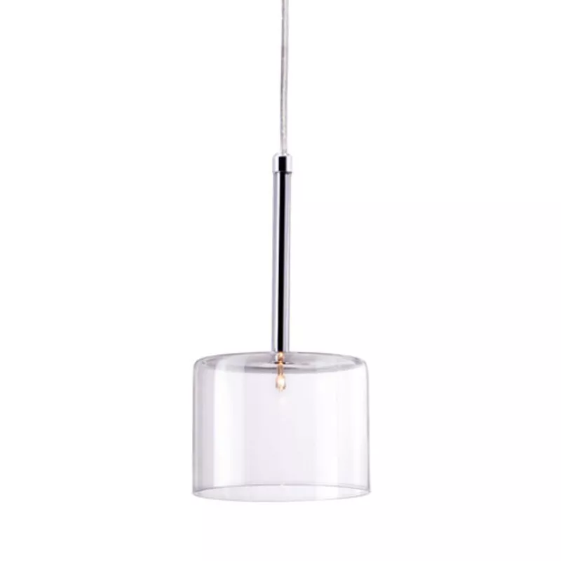 Zuo Modern Storm Steel And Glass Ceiling Lamp With Clear Finish 50136