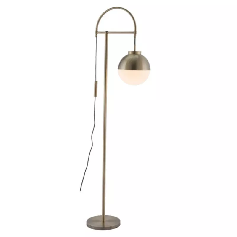 Zuo Modern Waterloo Steel Floor Lamp With White And Bronze Finish 56053