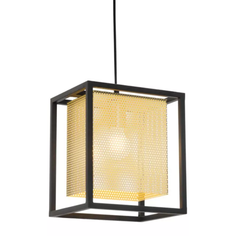Zuo Modern Yves Steel Ceiling Lamp With Gold And Black Finish 56128